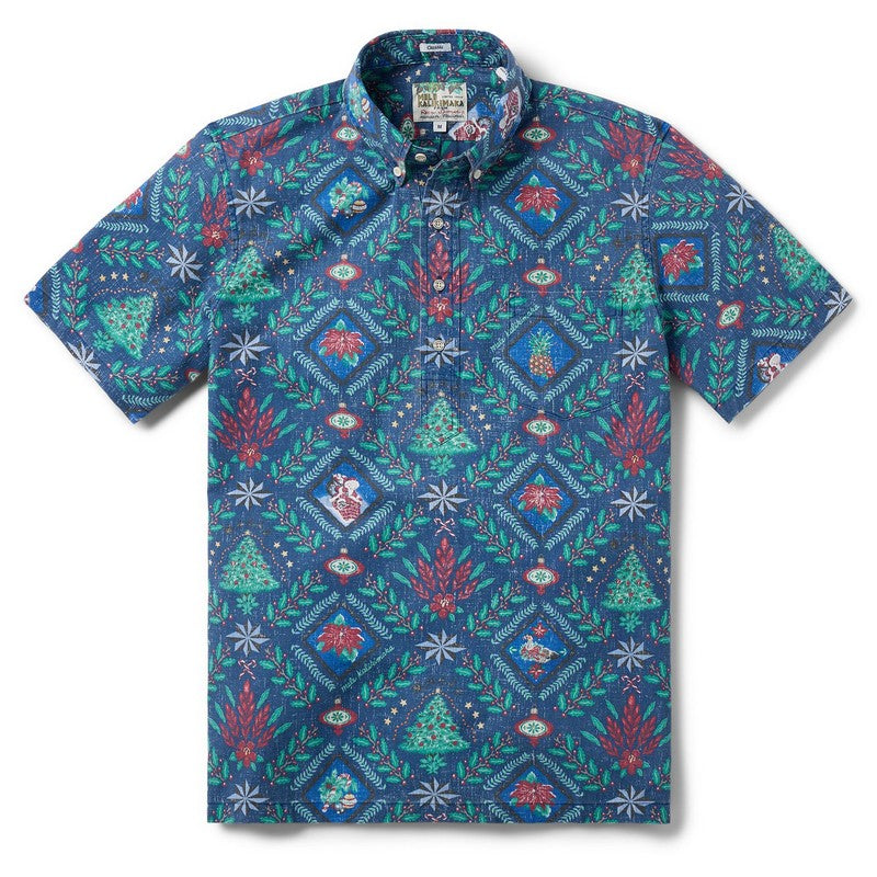 Reyn Spooner | Hawaiian Christmas 2025 (Pull Over) Navy
