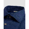 Stenstroms | Fitted Linen Sport Shirt DARK BLUE