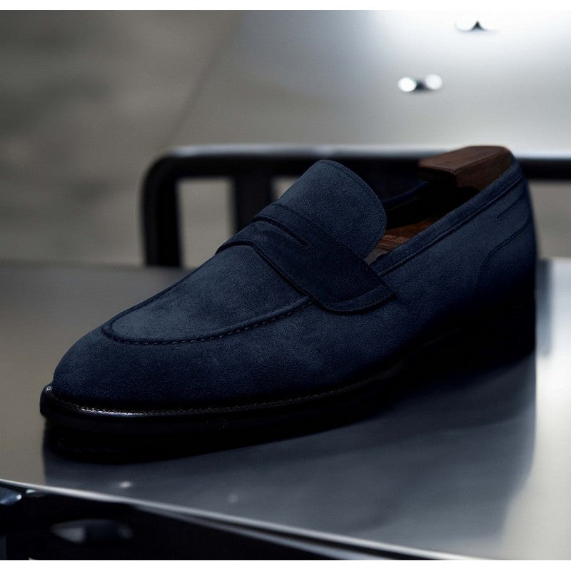 Di Bianco | Aviano Suede Loafer Navy