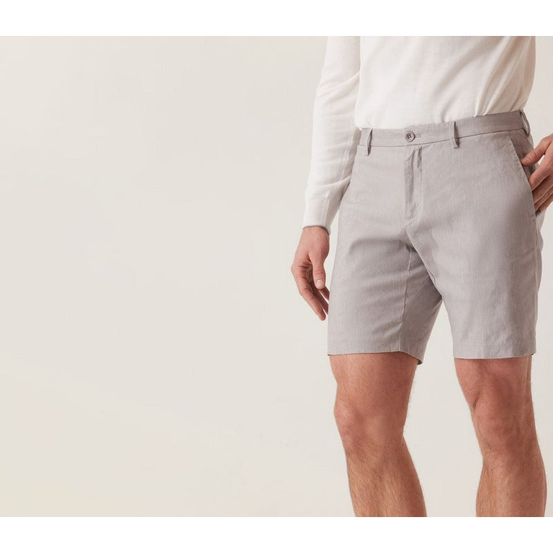 DEKE | Oasis Bermuda In Lifesync Linen Stretch Grey