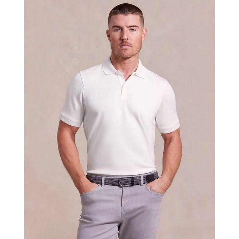 R51 | The Holden Double Knit Polo White