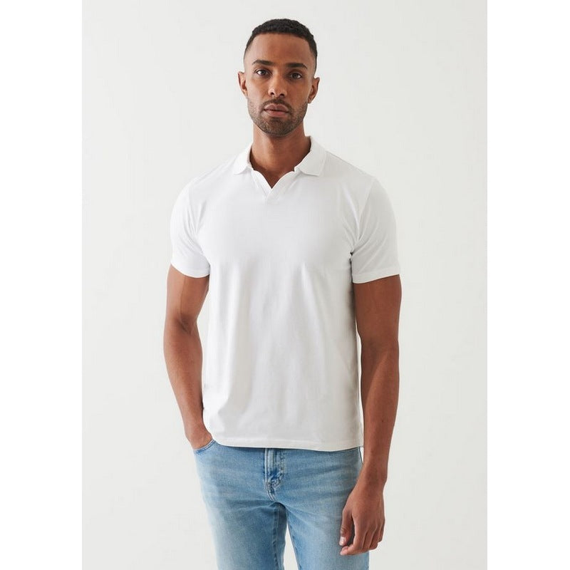Patrick Assaraf | Pima Stretch Polo White