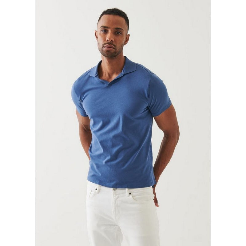 Patrick Assaraf | Pima Stretch Polo Indigo