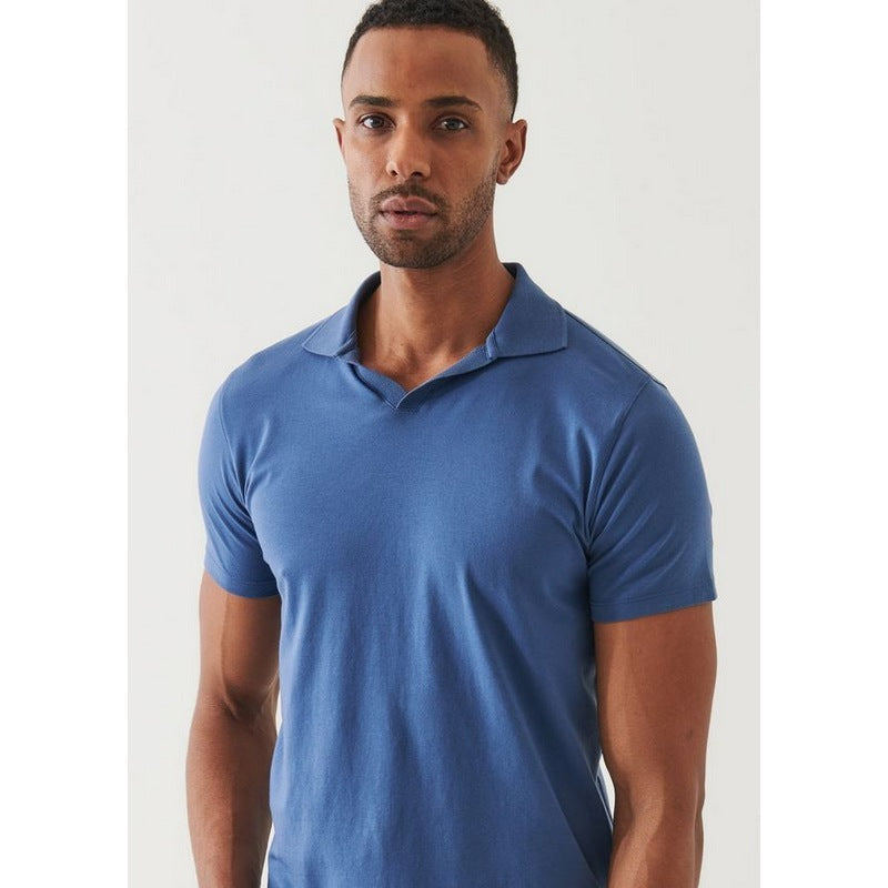 Patrick Assaraf | Pima Stretch Polo Indigo