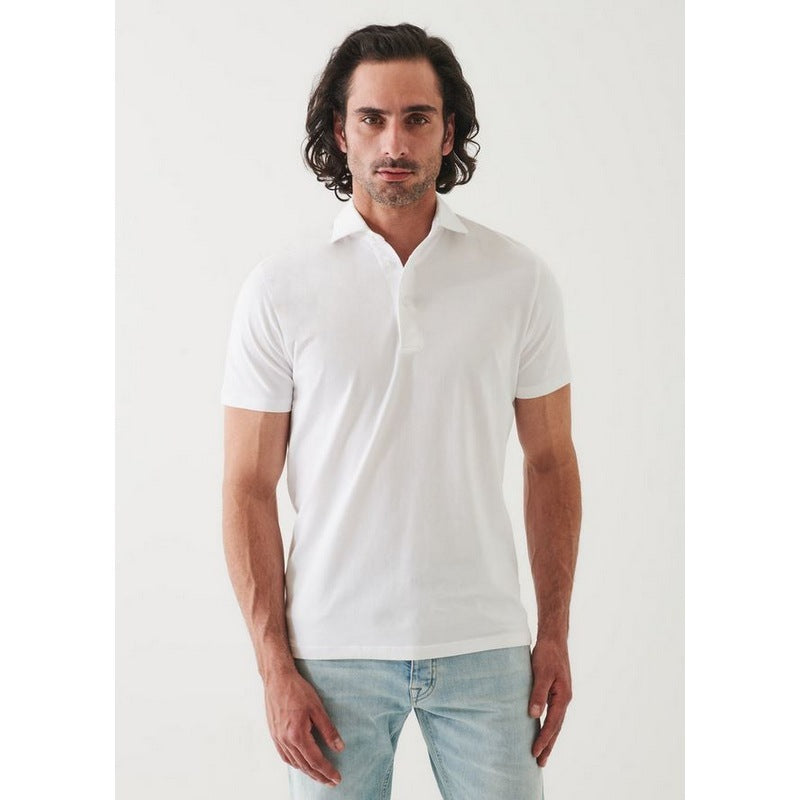 Patrick Assaraf | Pima Stretch Polo White