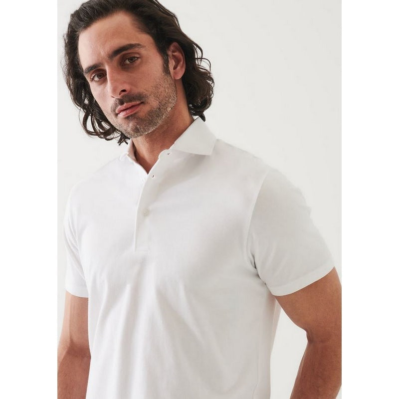Patrick Assaraf | Pima Stretch Polo White
