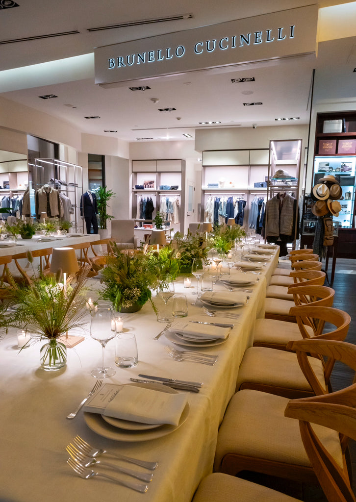 Brunello Cucinelli Mens Shop Partnership with GARYS