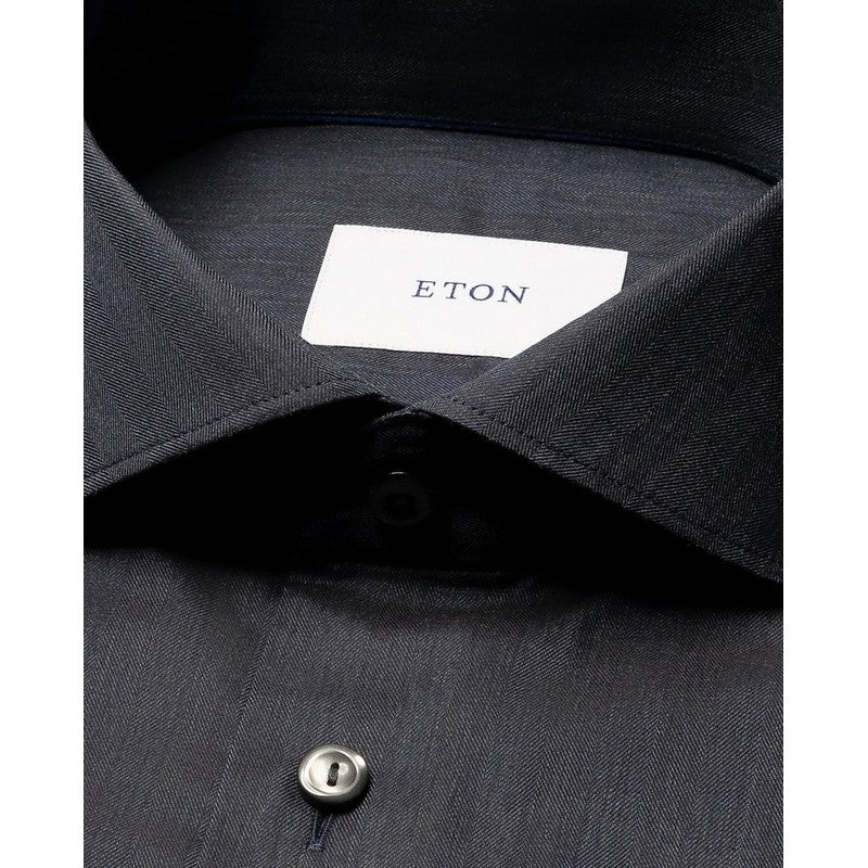 Eton Shirts | Signature Flannel Dress Shirt Blue