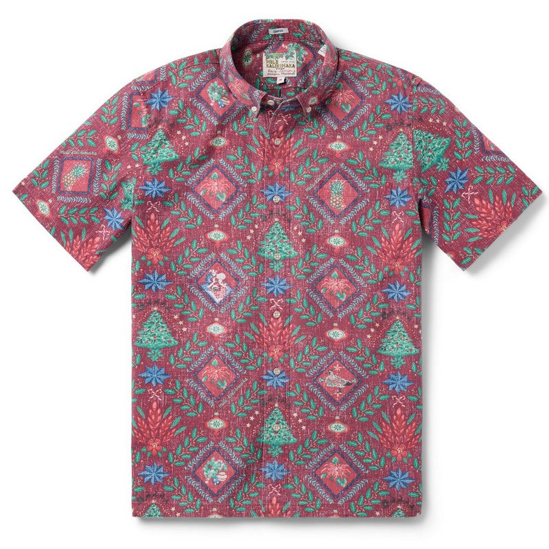 Reyn Spooner | Hawaiian Christmas 2025 (Button Front) Red