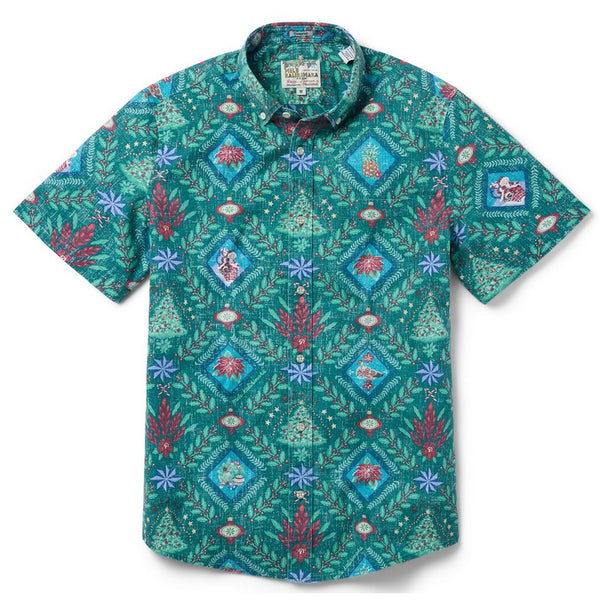 Reyn Spooner | Hawaiian Christmas 2025 (Tailored Fit) Evergreen