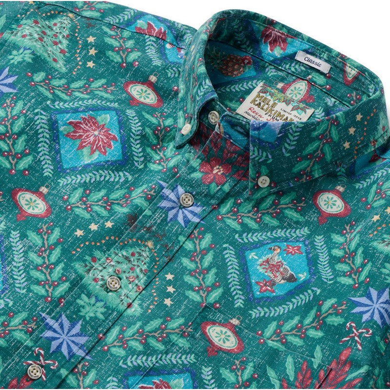 Reyn Spooner | Hawaiian Christmas 2025 (Tailored Fit) Evergreen