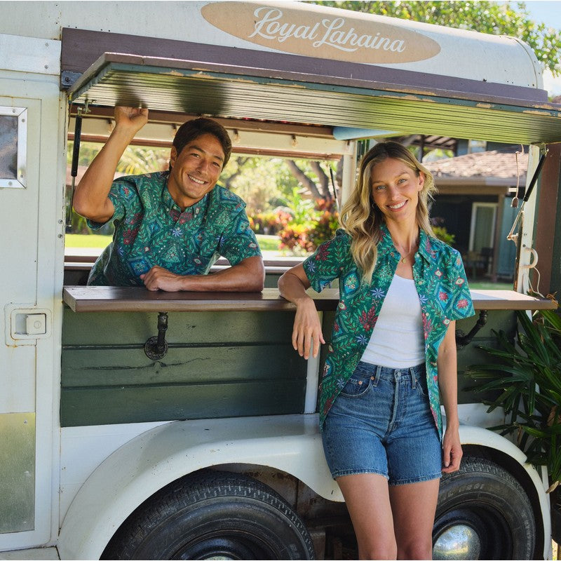 Reyn Spooner | Hawaiian Christmas 2025 (Tailored Fit) Evergreen