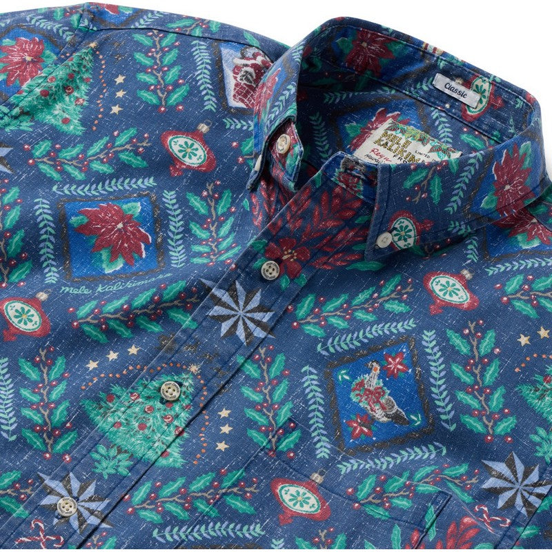 Reyn Spooner | Hawaiian Christmas 2025 (Tailored Fit) Navy