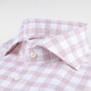 Stenstrom | Twill Checked Dress Shirt Pink