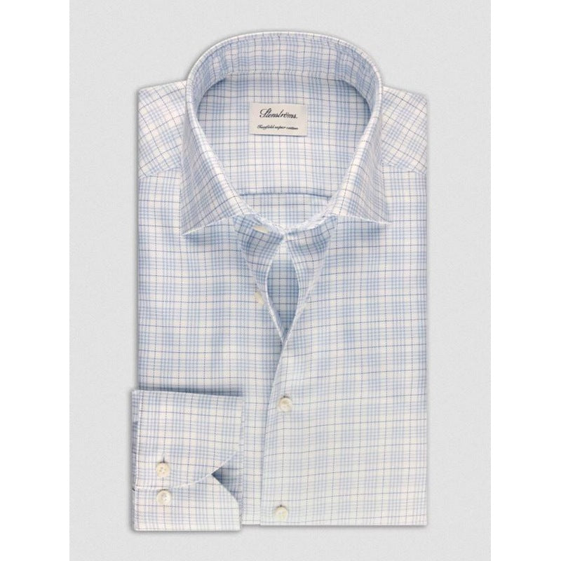 Stenstroms | Fitted Body Dress Shirt Blue