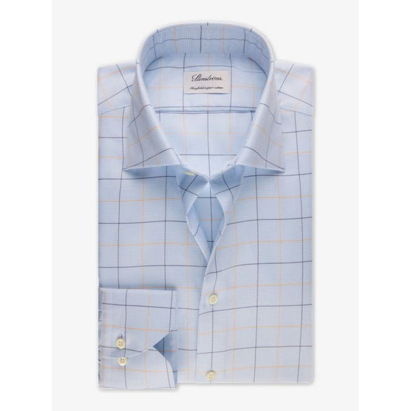 Stenstroms | Checked Twill Dress Shirt