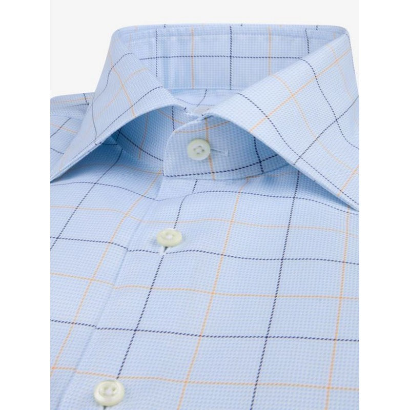 Stenstroms | Checked Twill Dress Shirt