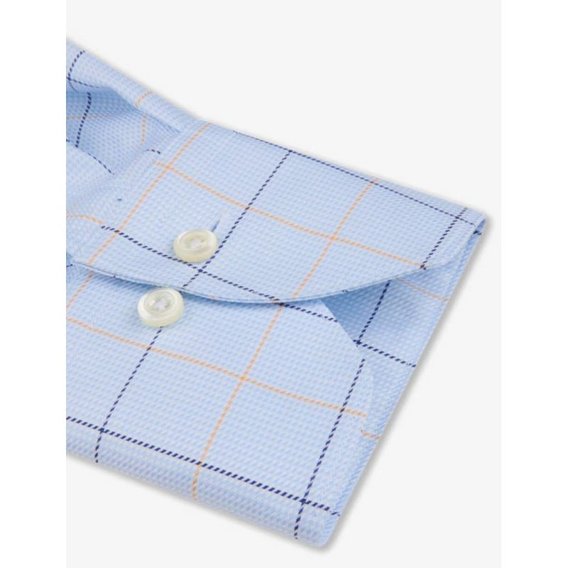 Stenstroms | Checked Twill Dress Shirt