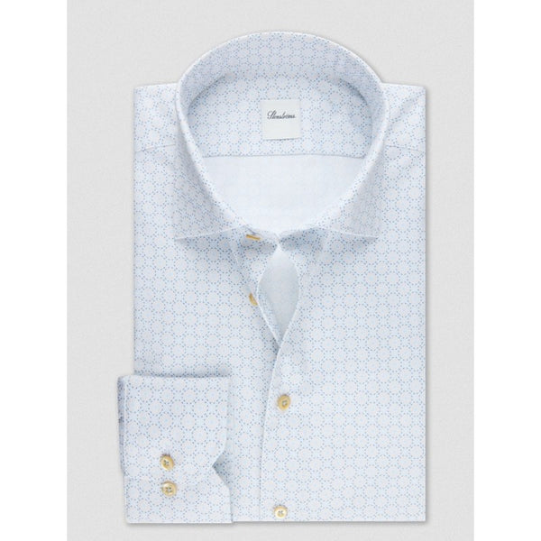 Light blue Patterned Twill Shirt