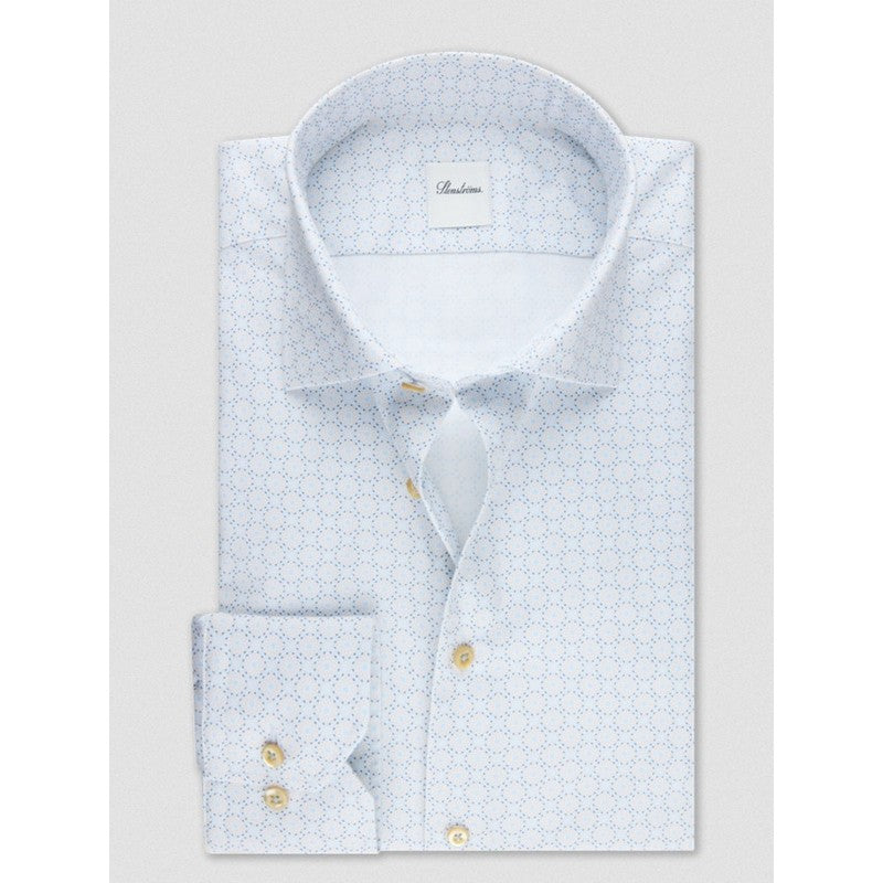 Light blue Patterned Twill Shirt