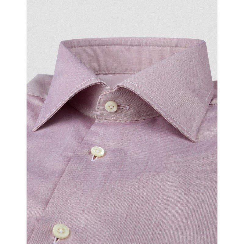 Stenstroms | Light Red Twill Dress Shirt