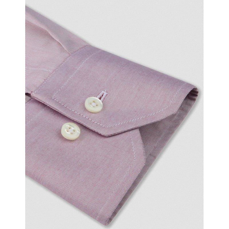 Stenstroms | Light Red Twill Dress Shirt