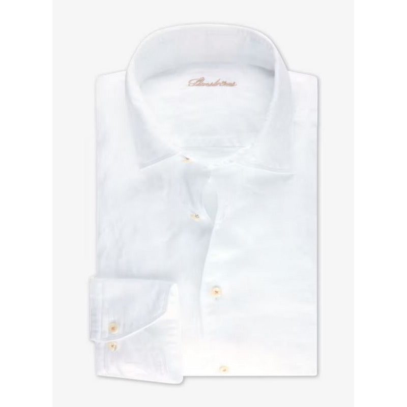 Stenstroms | Fitted Body Linen Shirt White