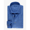 Stenstroms | Fitted Body Linen Shirt Blue