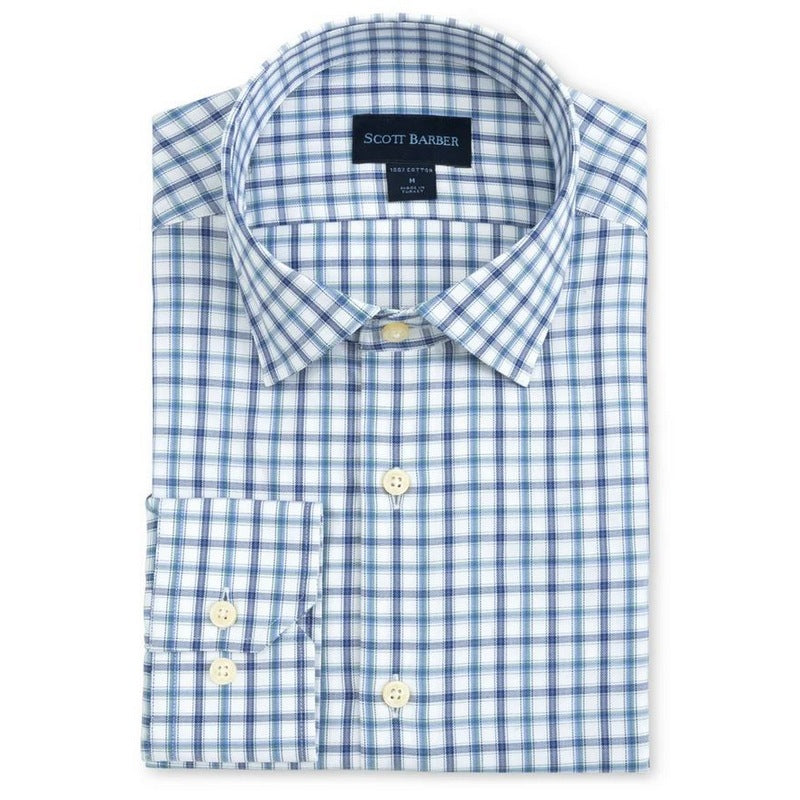 Scott Barber | Stretch Cotton Plaid