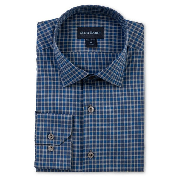 Scott Barber | Newport Poplin Melange Check 
