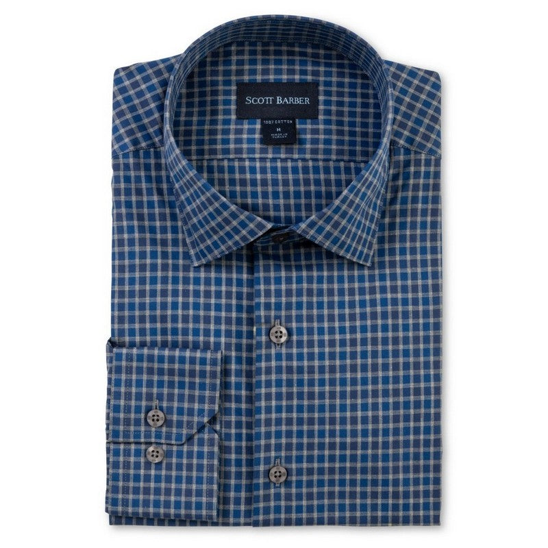 Scott Barber | Newport Poplin Melange Check 