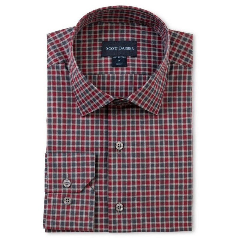 Scott Barber | Newport Poplin Melange Check