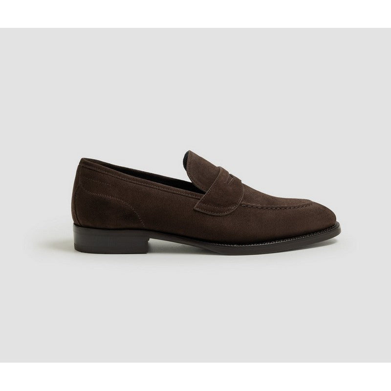 Di Bianco | Aviano Suede Loafer Mahogany