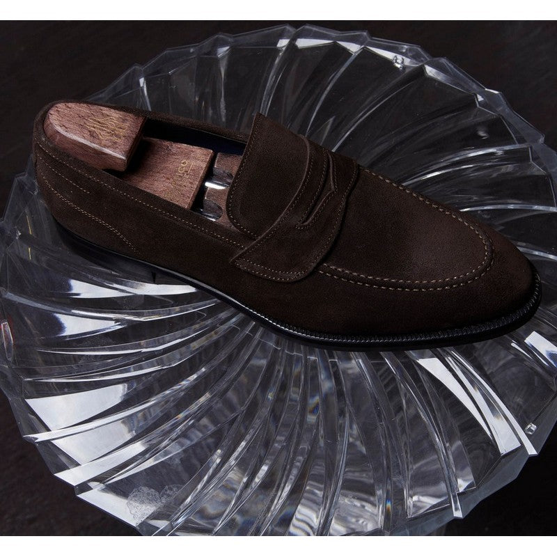 Di Bianco | Aviano Suede Loafer Mahogany