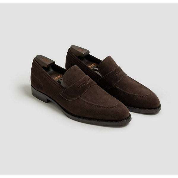 Di Bianco | Aviano Suede Loafer Mahogany