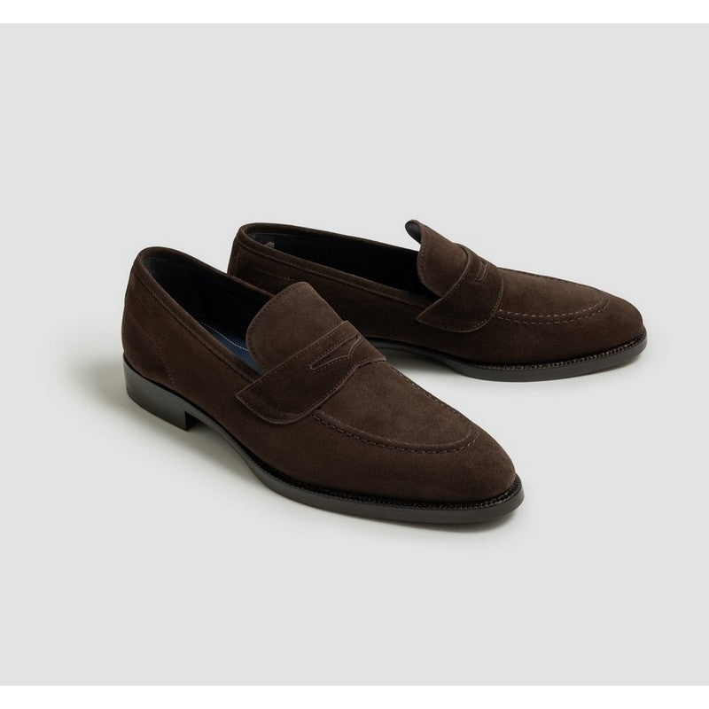 Di Bianco | Aviano Suede Loafer Mahogany