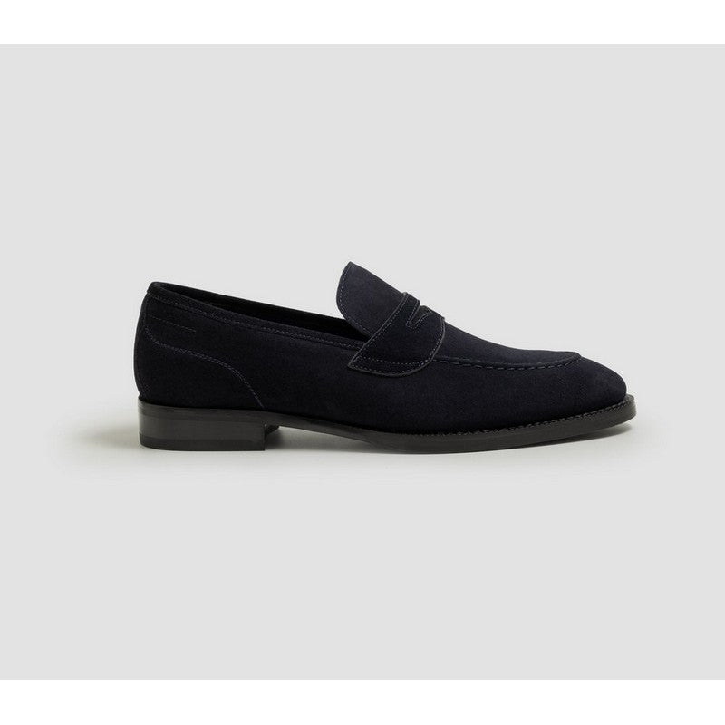 Di Bianco | Aviano Suede Loafer Navy
