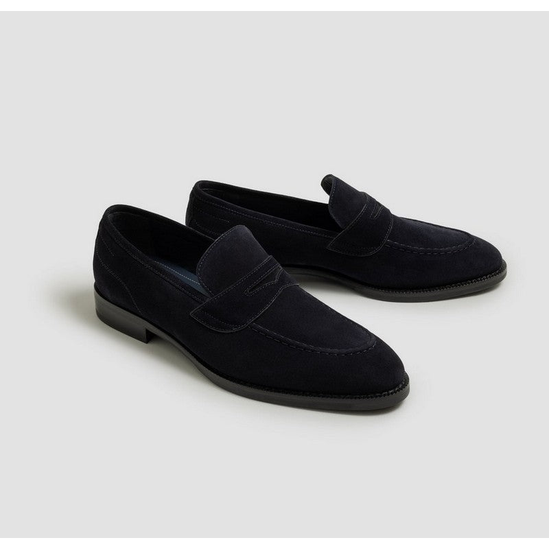 Di Bianco | Aviano Suede Loafer Navy