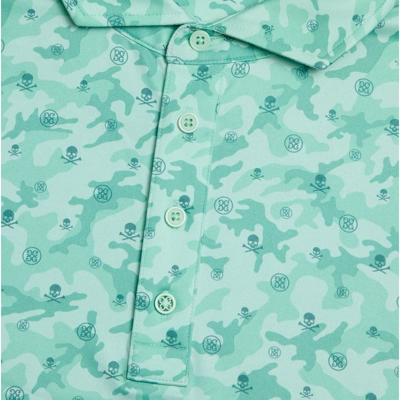 G/Fore | Mapped Icon Camo Polo Menthol