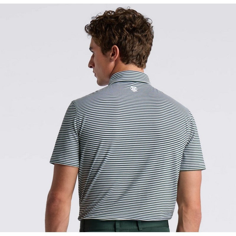 G/Fore | All Play Stripe Stretch Polo Pine
