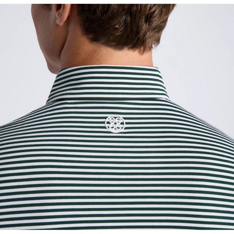 G/Fore | All Play Stripe Stretch Polo Pine