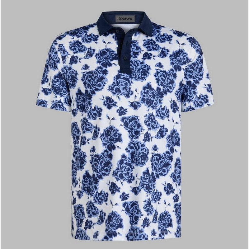 G/Fore | Stamped Floral Tech Polo