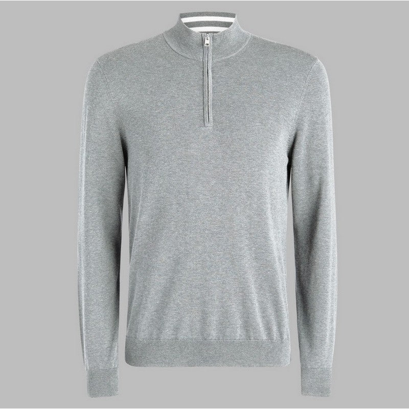 G/Fore | Cooling Cotton Qtr Zip Sweater Nimbus