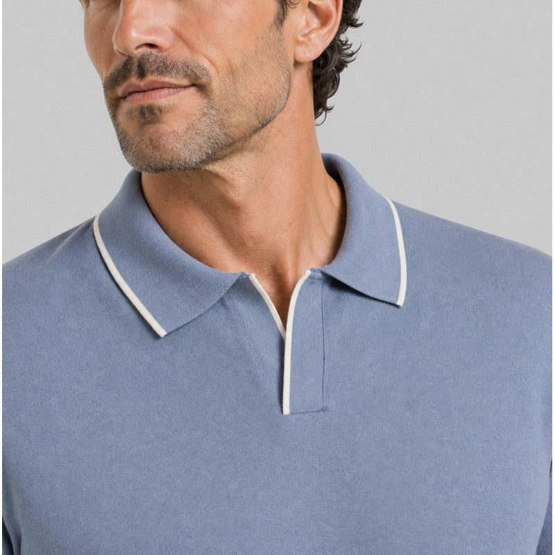 Rye 51 | Leon Luxury Linen Polo BLUE