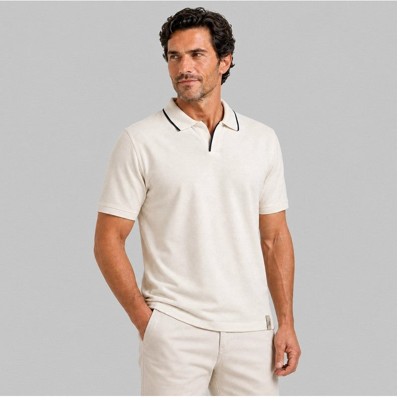 Rye 51 | Leon Luxury Linen Polo WHITE