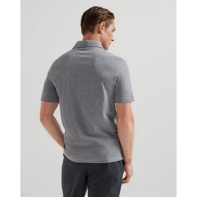 Brunello Cucinelli | Cotton Jersey Polo Grey