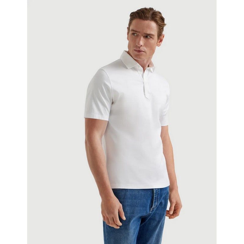 Brunello Cucinelli | Cotton Jersey Polo White