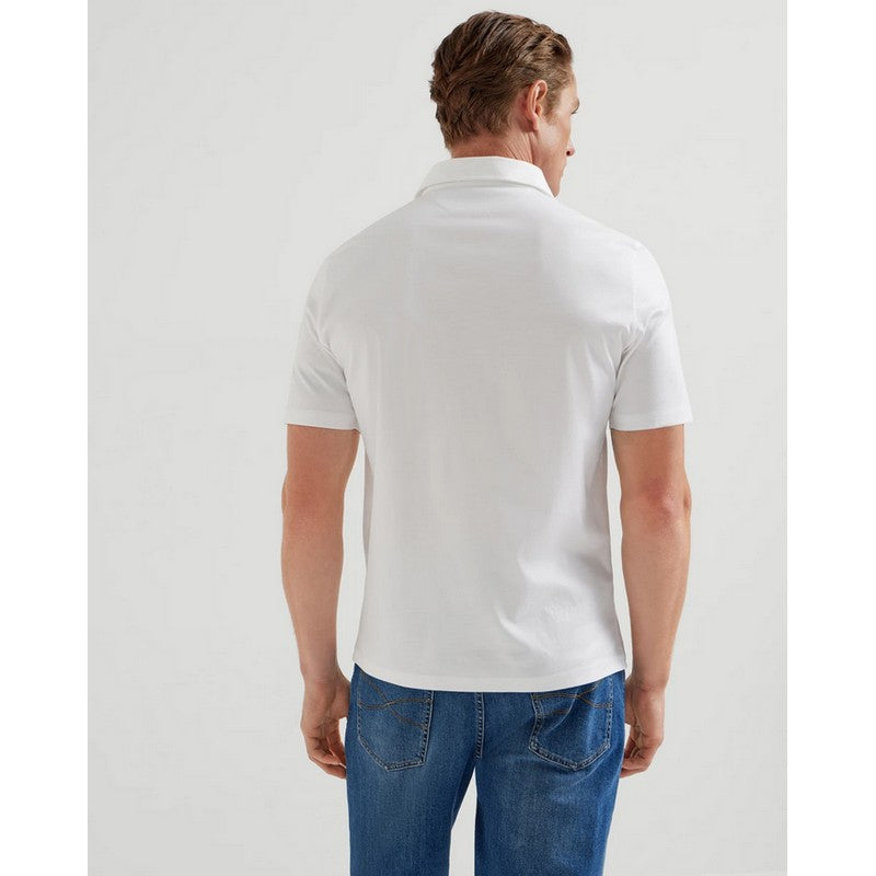 Brunello Cucinelli | Cotton Jersey Polo White