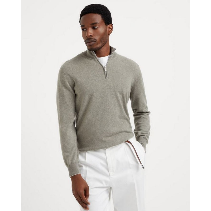 Brunello Cucinelli | Cashmere Turtleneck Sweater Olive