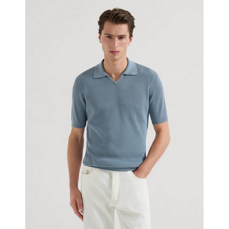 Brunello Cucinelli | English Rib Knit Polo